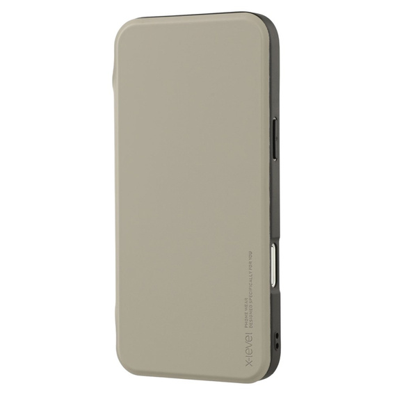 Θήκη X-LEVEL για iPhone 16 Pro, Magnetic Card Holder, γκρι