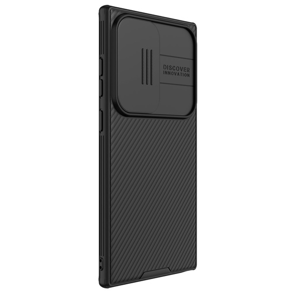 NILLKIN Θήκη για Samsung Galaxy S24 Ultra, θήκη σιλικόνης CamShield για MagSafe, μαύρη