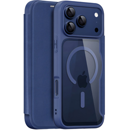Θήκη Dux Ducis για iPhone 17 Pro, Skin X Pro, με πτερύγιο, για MagSafe, navy blue