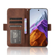 Θήκη με πτερύγιο για Google Pixel 9 Pro XL, Card Slot, καφέ