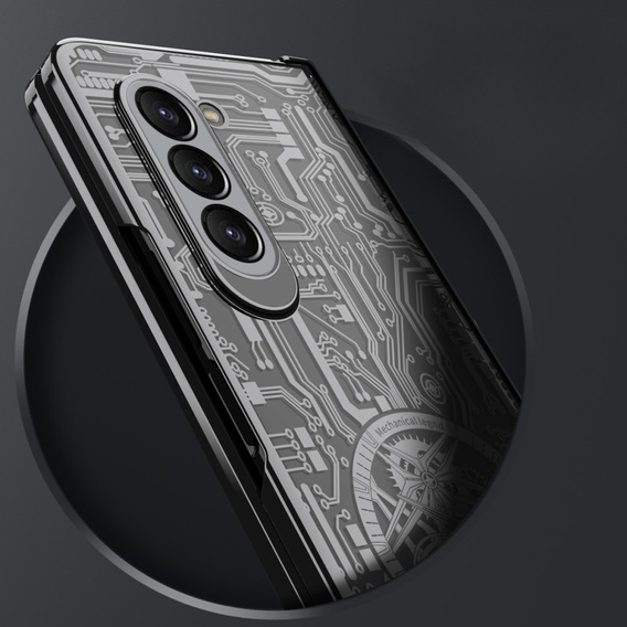 Θήκη για Samsung Galaxy Z Fold 5 5G, Mechanical Legend, μαύρη