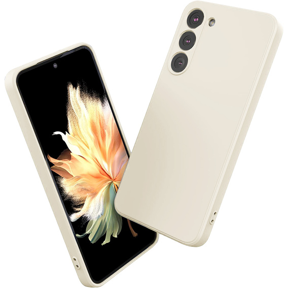 Θήκη για Samsung Galaxy S23 5G, Silicone Lite, μπεζ