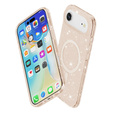 Θήκη για iPhone Air, για MagSafe, glitter, ημιδιαφανές χρυσό