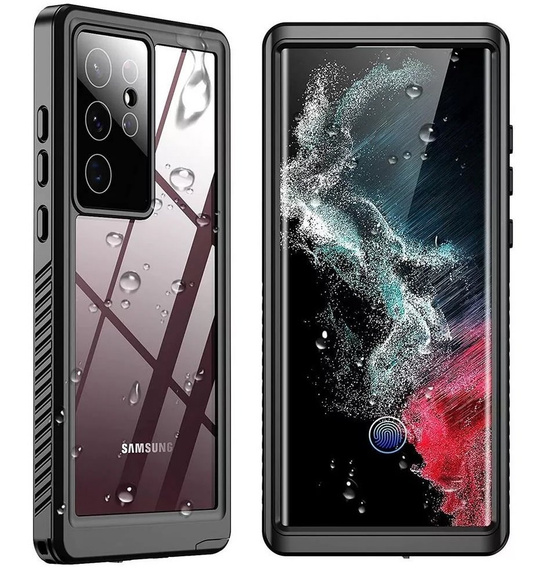 Αδιάβροχη θήκη IP68 για Samsung Galaxy S22 Ultra, Redpepper Dot+, μαύρη