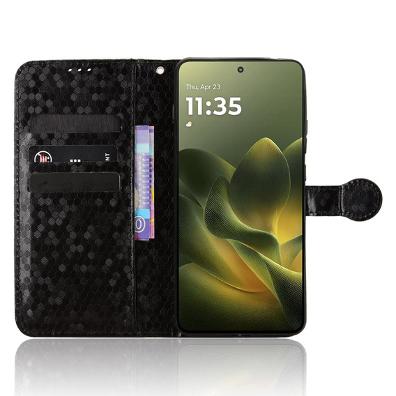 Θήκη με πτυσσόμενο κάλυμμα Wallet Rhombus για Motorola Edge 70