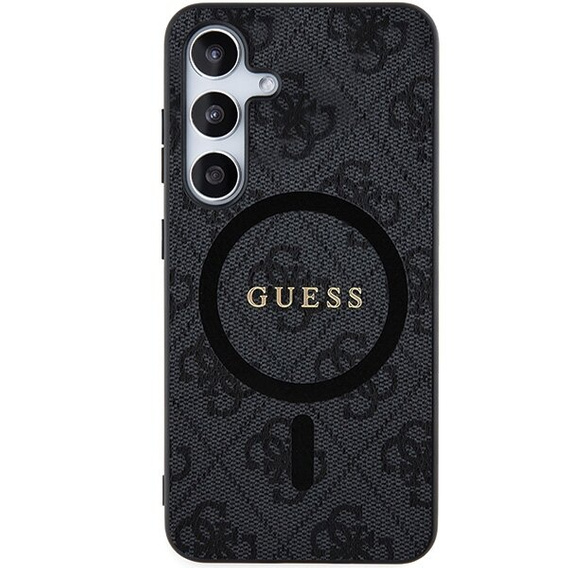 GUESS Θήκη για Samsung Galaxy S24+ Plus, 4G Ring Classic Logo, γκρι