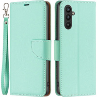 Θήκη με πτερύγιο για Samsung Galaxy A34 5G, Wallet Litchi Magnet, πράσινη