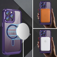 Θήκη για iPhone 15 Pro, ERBORD Impact Guard, MagSafe, σκούρο μωβ