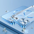 Θήκη για iPhone 13 Pro, Electro MagSafe, μπλε + Γυαλί για την οθόνη