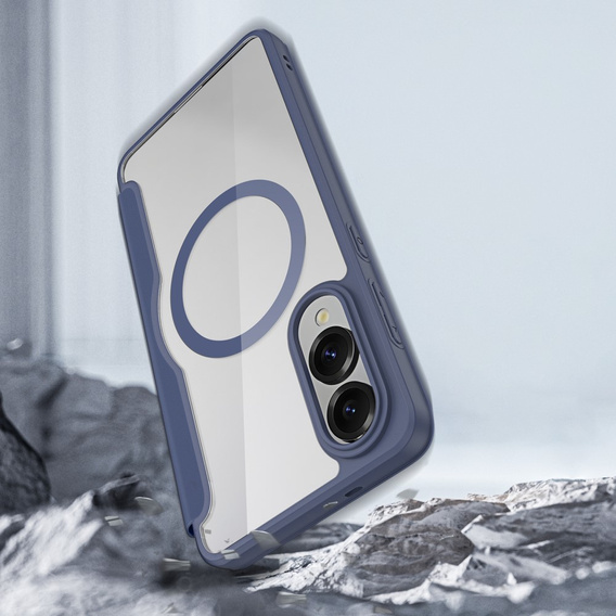 Dux Ducis Θήκη για Samsung Galaxy S25 Edge, Skin X Pro, MagSafe, σκούρο μπλε