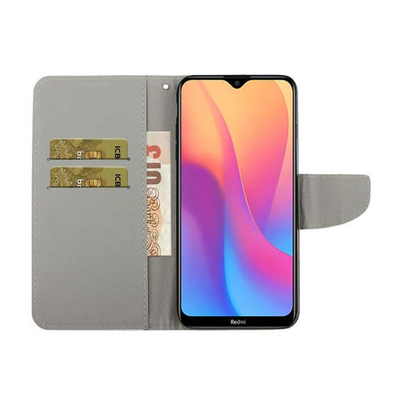 Θήκη με πτερύγιο για Xiaomi Redmi 9A, Wallet, Butterfly μπλε