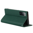Δερμάτινη θήκη για Samsung Galaxy S20 FE, ERBORD Grain Leather, πράσινη