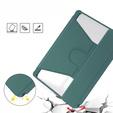Θήκη πληκτρολογίου για Samsung Galaxy Tab S9, Rotary 360° Leather, σκούρα πράσινη