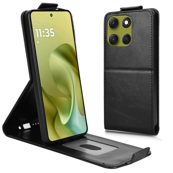 Θήκη Flip για Xiaomi Redmi 15 5G / 4G, θήκη Flip, μαύρο