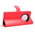 Θήκη με πτερύγιο για Oppo Reno 12FS / 12F, Crazy Horse Wallet, κόκκινη
