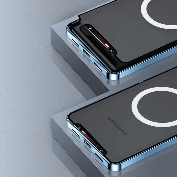 θήκη προστασίας κάμερας για το Samsung Galaxy S24+ Plus, CamShield MagSafe, διαφανής / μπλε