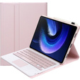 Θήκη + πληκτρολόγιο Xiaomi Pad 6 / 6 Pro, Touchpad, ροζ