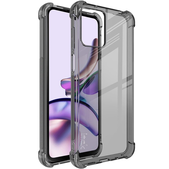 IMAK Θήκη για Motorola Moto G13 4G / G23 4G, Dropproof, διαφανής / μαύρη