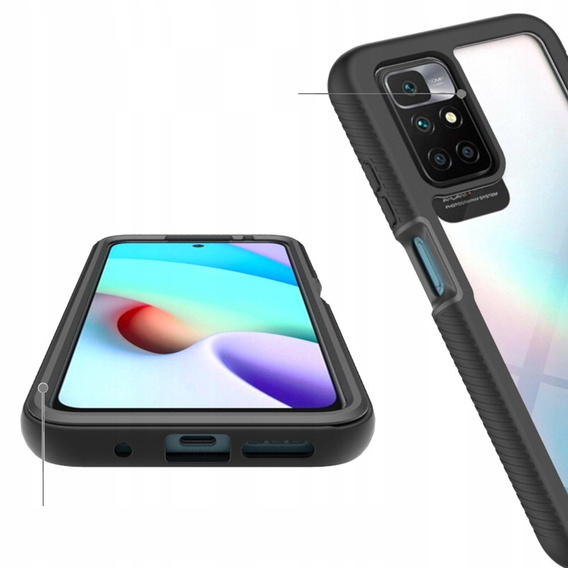 Θήκη για Xiaomi Redmi 10, Shockproof, με μεμβράνη, μπλε