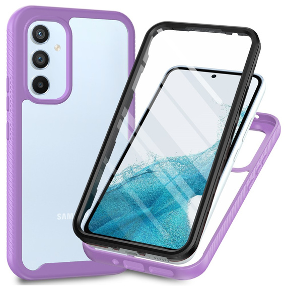 Θήκη για Samsung Galaxy A34 5G, Shockproof, με μεμβράνη, μωβ