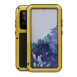 Love Mei Θήκη για Samsung Galaxy S20 FE 4G/5G, armored with glass, κίτρινη