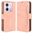 Θήκη με πτερύγιο για Xiaomi Poco M7 Pro 5G, Card Slot, ροζ