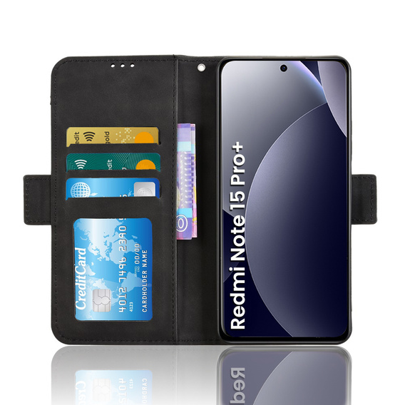 Θήκη με πτυσσόμενο κάλυμμα Card Slot για Xiaomi Redmi Note 15 Pro Plus 5G / Poco M8 Pro 5G
