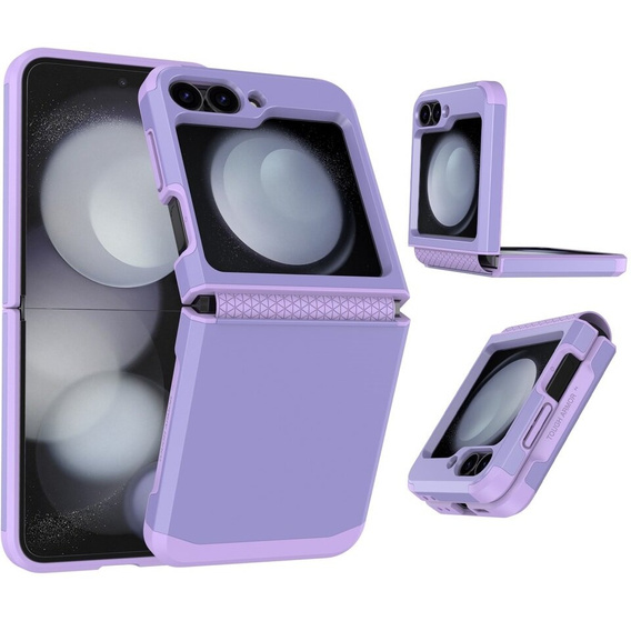 Θωρακισμένη θήκη για Samsung Galaxy Z Flip7 FE / Z Flip6, Armor Shockproof, μωβ