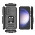 Θήκη για Samsung Galaxy S24, KickStand Camera Lens, μαύρη