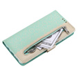 θήκη πτερύγιο για Samsung Galaxy S20 FE/5G, Wallet Pocket Zipper Lace, πράσινη