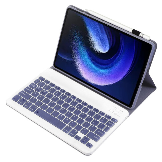Θήκη + πληκτρολόγιο Xiaomi Pad 6/6 Pro, μωβ