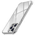 Θήκη για iPhone 16 Pro Max, Erbord Dropproof, διαφανής + γυαλί