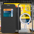 Θήκη με πτερύγιο για iPhone 13, RFID Wallet MagSafe CamShield, μαύρη