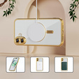 Θήκη για iPhone 16 Plus, Electro MagSafe, χρυσή + Γυαλί για την οθόνη