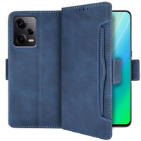 Θήκη με πτερύγιο για Xiaomi Redmi Note 12 5G / POCO X5 5G, Card Slot, σκούρο μπλε