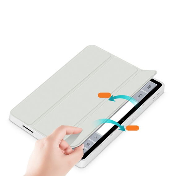 Θήκη για Xiaomi Redmi Pad SE 11", Smartcase Hybrid, με χώρο για γραφίδα, λευκή