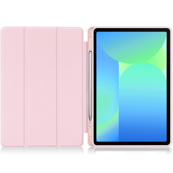 Θήκη για Samsung Galaxy Tab S10 FE+ Plus, Smartcase με χώρο για γραφίδα, ροζ