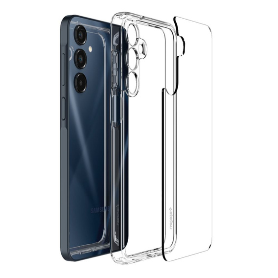 θήκη Spigen για Samsung Galaxy A16 4G / 5G, Ultra Hybrid, διαφανής + μετριασμένο γυαλί 9H