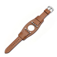 Δερμάτινο λουράκι για Apple Watch 1/2/3/4/5/6/7/8/SE/Ultra 42/44/45/49mm, καφέ