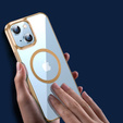 Θήκη για iPhone 14 Plus, ERBORD Hybrid MagSafe Case, χρυσή
