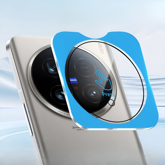 Μετριασμένο γυαλί για κάμερα για το Vivo X200 Pro 5G, μαύρη