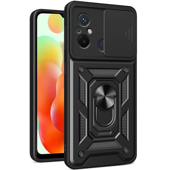Θήκη για Xiaomi Redmi 12C, CamShield Slide, μαύρο