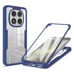 Θήκη για Xiaomi Redmi Note 14 Pro 5G, Shockproof, με μεμβράνη, σκούρο μπλε