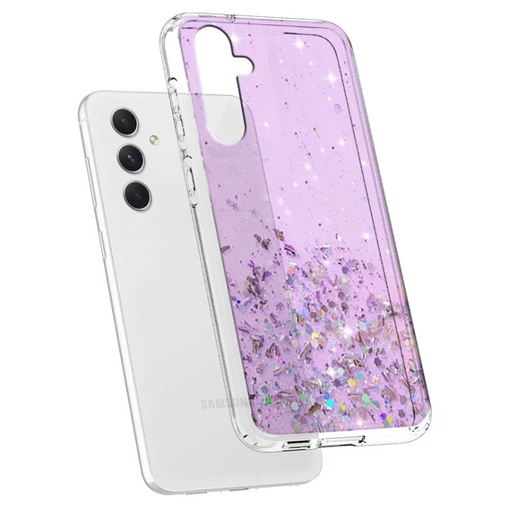 Θήκη για Samsung Galaxy A54 5G, Glittery, μωβ