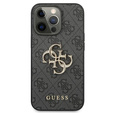 GUESS Θήκη για iPhone 13 / 13 Pro, 4G Big Metal Logo, γκρι