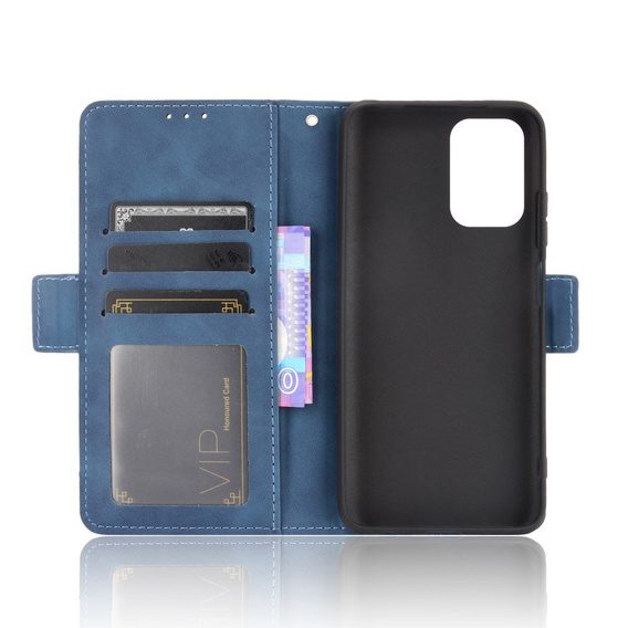 Θήκη με πτερύγιο για Xiaomi Redmi Note 10/10S, Card Slot, μπλε