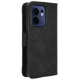 Θήκη με πτερύγιο για Oppo Reno 13F / Oppo Reno 13FS, Card Slot, μαύρη
