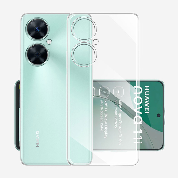 Λεπτή θήκη για Huawei Nova 11i, Slim, διαφανής