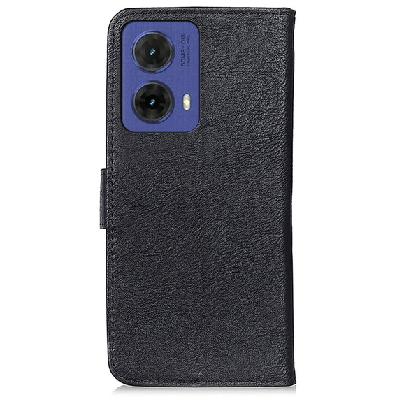 KHAZNEH θήκη RFID για Motorola G85 5G, Litchi Texture, μαύρη