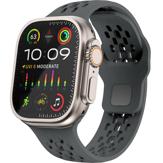 Λουράκι σιλικόνης για Apple Watch 1/2/3/4/5/6/7/8/SE/ULTRA 42/44/45/49MM, Γκρι